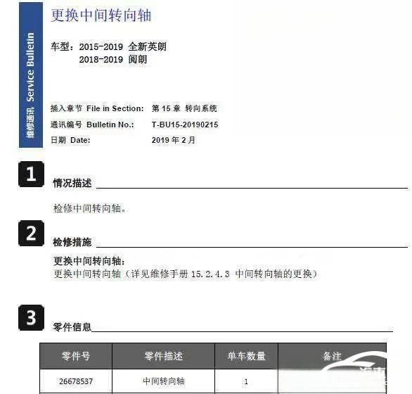 问题多年难解8月别克英朗转向卡滞再遭集中投诉(图5)